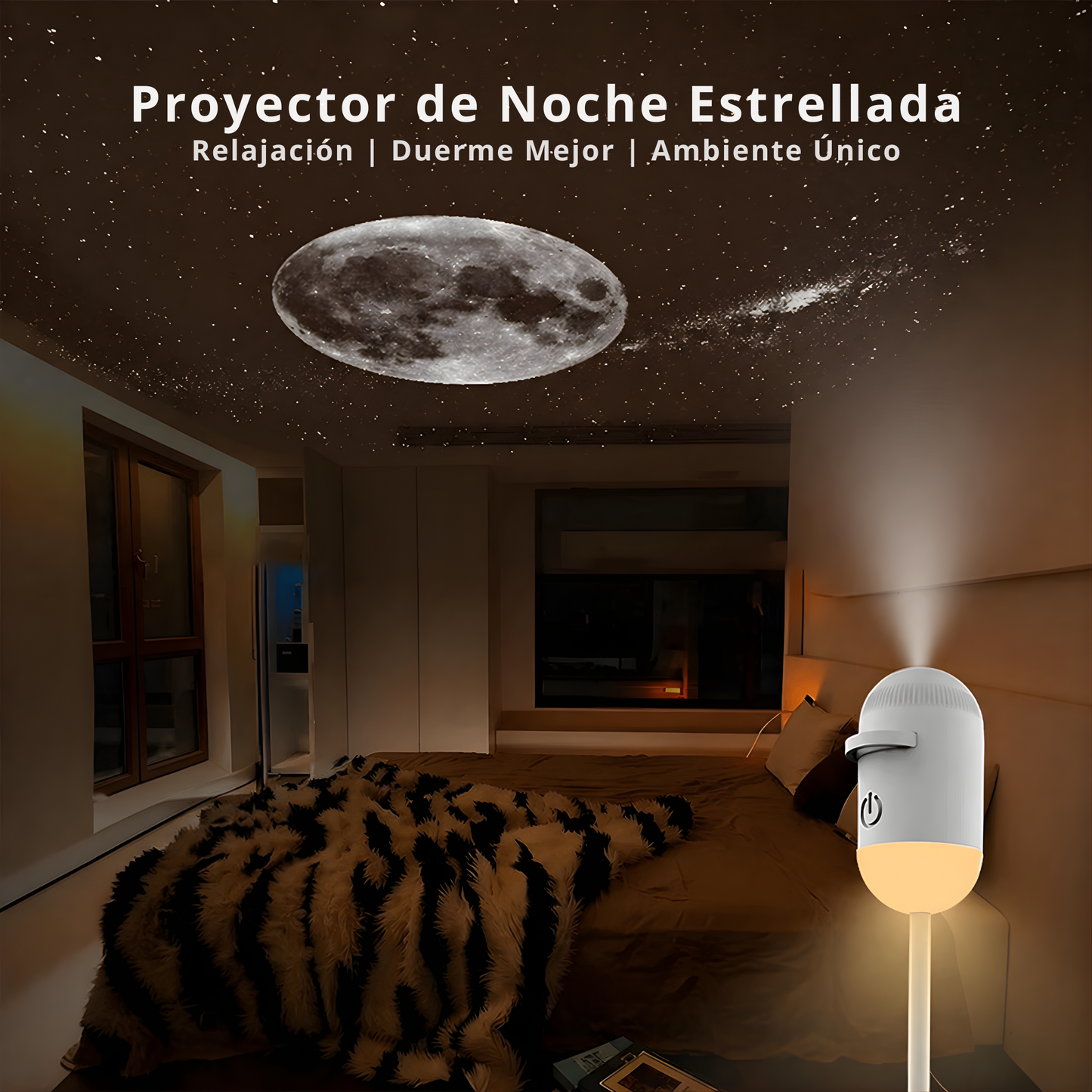 NebulaLux™ – Proyector Estelar 2 en 1 HD Con Infinitas Proyecciones