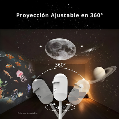 NebulaLux™ – Proyector Estelar 2 en 1 HD Con Infinitas Proyecciones